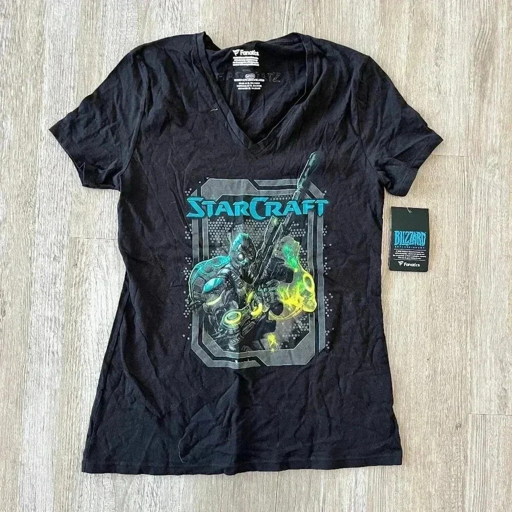 Womens Fanatics NWT StarCraft Black Tshirt - S